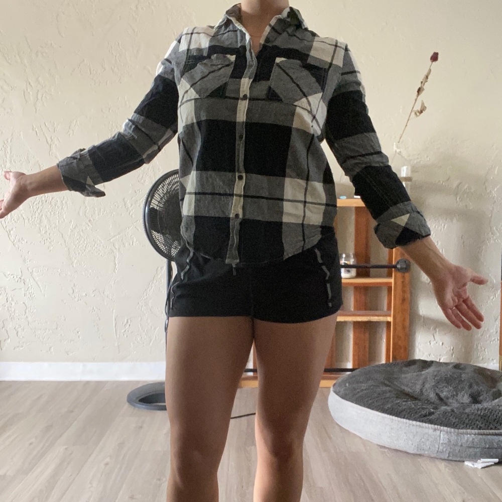 Black and white flannel